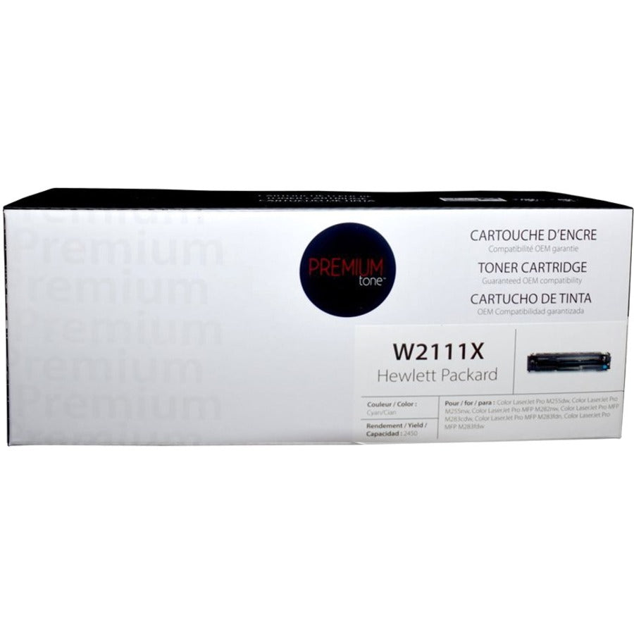 Premium Tone Toner Cartridge - Alternative for Hewlett Packard W2111X - Cyan - NCHPW2111X