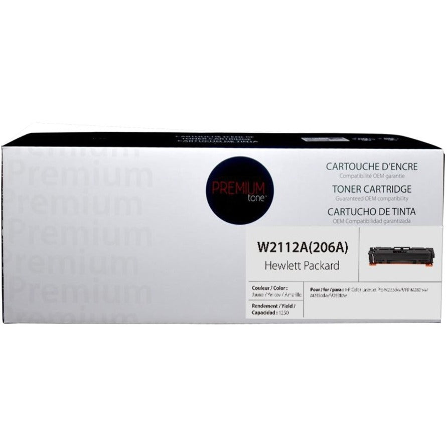 Premium Tone Toner Cartridge - Alternative for Hewlett Packard W2112A - Yellow - NCHPW2112A