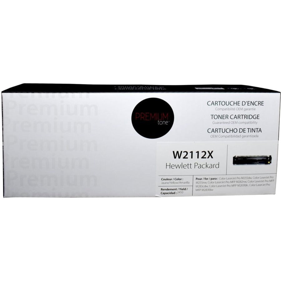 Premium Tone Toner Cartridge - Alternative for Hewlett Packard W2112X - Yellow - NCHPW2112X