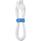 Blu Element Braided Charge/Sync Lightning to USB Cable 6ft White - B6MFIWH