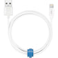Blu Element Braided Charge/Sync Lightning to USB Cable 6ft White