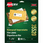 Avery&reg; Waterproof Labels 1" x 2-5/8" , Permanent Adhesive, for Laser Printers