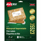 Avery&reg; Waterproof Labels 2" x 4" , Permanent Adhesive, for Laser Printers