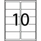 Avery Rectangle Waterproof Labels 2" x 4" , Permanent Adhesive, for Laser Printers - 35523