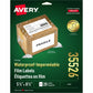 Avery&reg; Waterproof Labels 5-1/2" x 8-1/2" , Permanent Adhesive, for Laser Printers