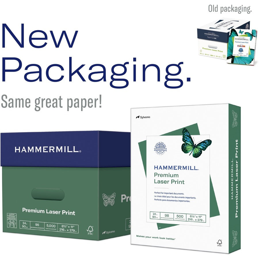 Hammermill Premium Laser Print Paper - White - HAM104646