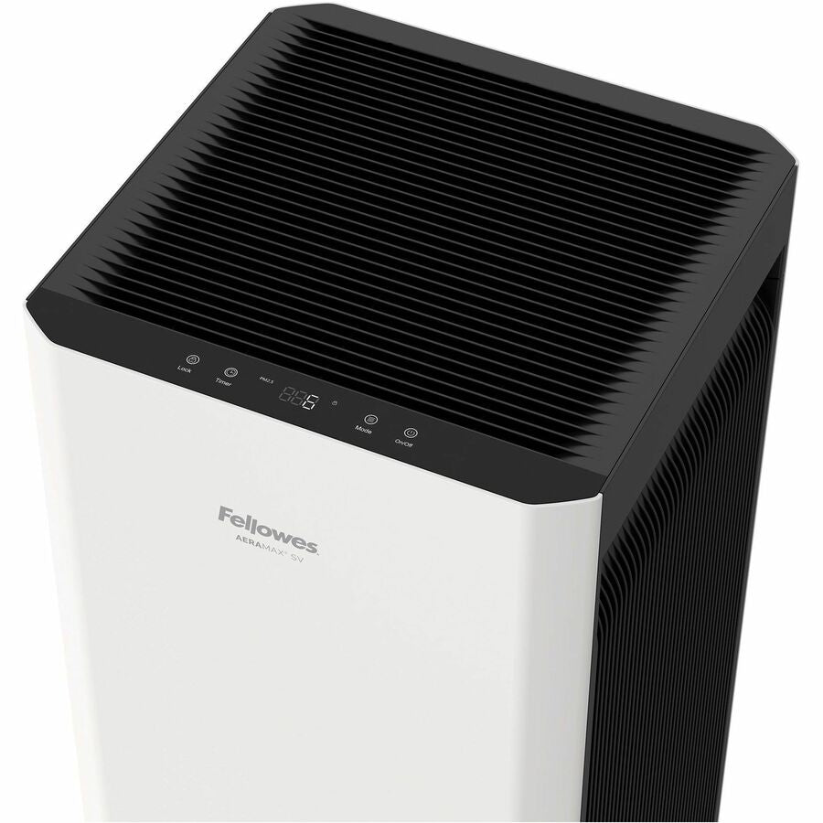 Fellowes AeraMax SV Air Purifier - True HEPA - Ultra-Quiet - 1500 Sq. ft. - White - 9794501