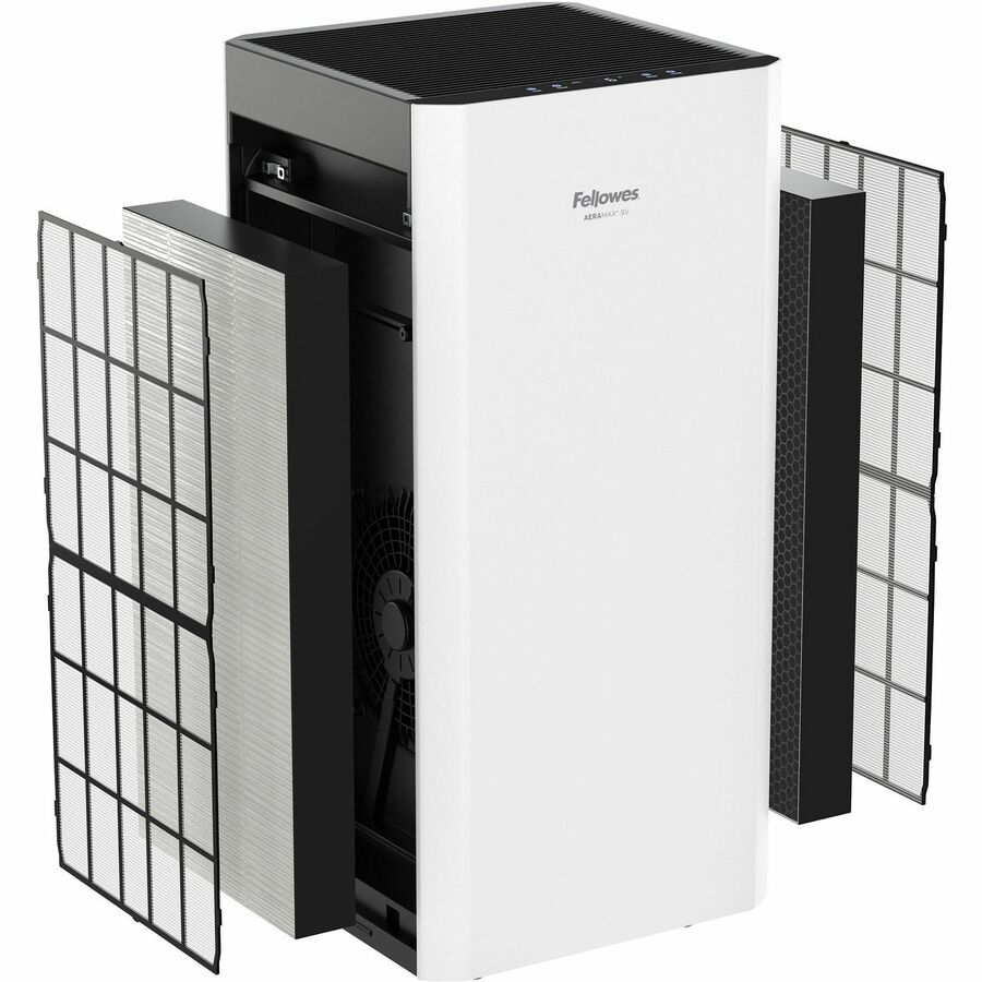 Fellowes AeraMax SV Air Purifier - True HEPA - Ultra-Quiet - 1500 Sq. ft. - White - 9794501