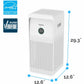 Fellowes AeraMax SE Air Purifier - True HEPA, Activated Carbon - 915 Sq. ft.- White - 9794601