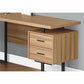 Monarch Specialties Computer Desk - 70"L / Reclaimed Wood / Black Metal / L/R - I7612