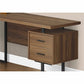 Monarch Specialties Computer Desk - 70"L / Walnut / Black Metal / L/R Face - I 7610