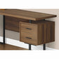 Monarch Specialties Computer Desk - 70"L / Walnut / Black Metal / L/R Face - I 7610