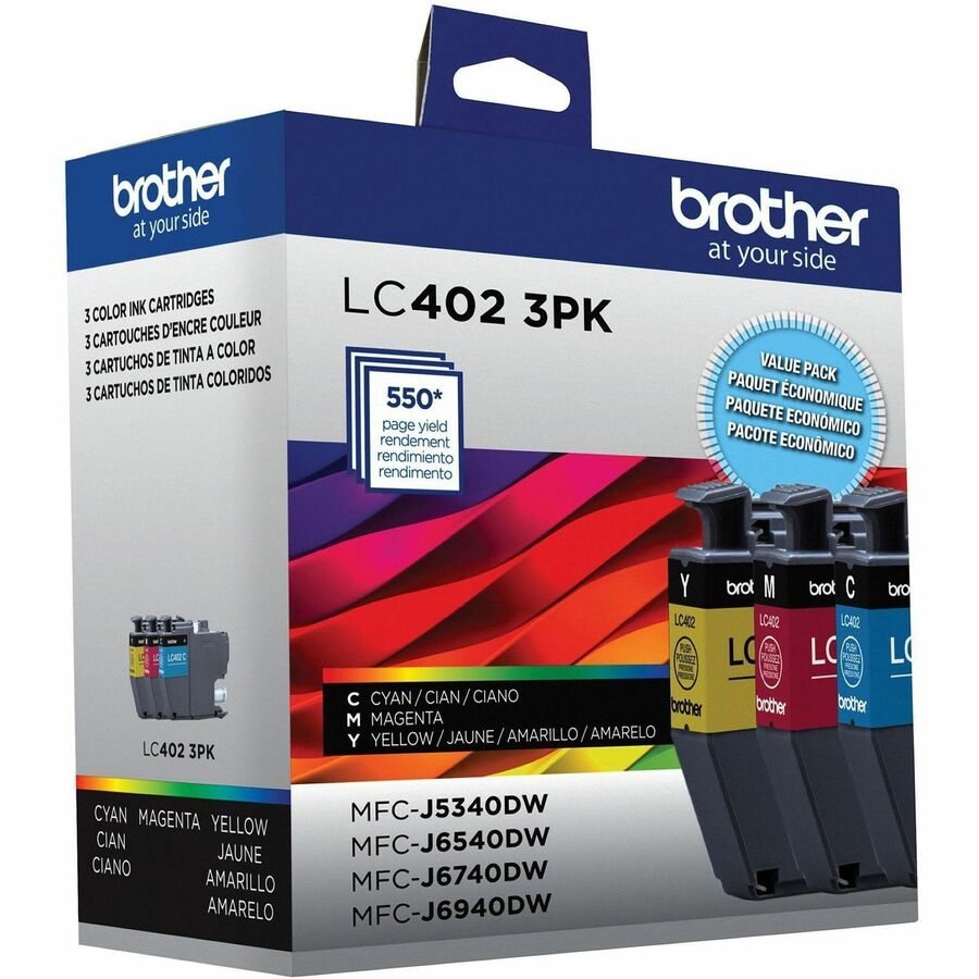 Brother Original Standard Yield Inkjet Ink Cartridge - Cyan, Magenta, Yellow - 1 Pack - LC4023PKS