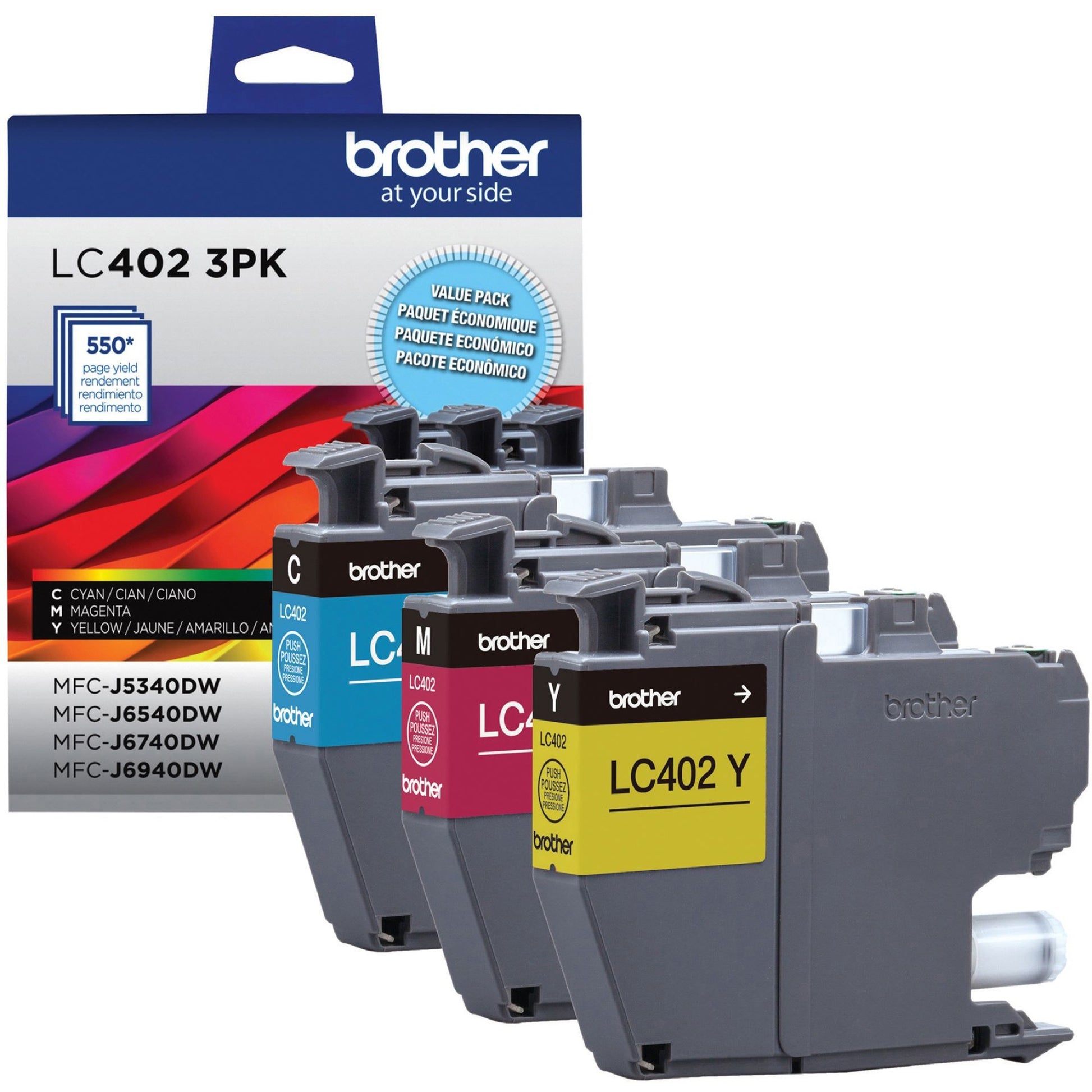 Brother Original Standard Yield Inkjet Ink Cartridge - Cyan, Magenta, Yellow - 1 Pack