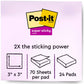 Post-it&reg; Super Sticky Notes - 65424SSJOYCP