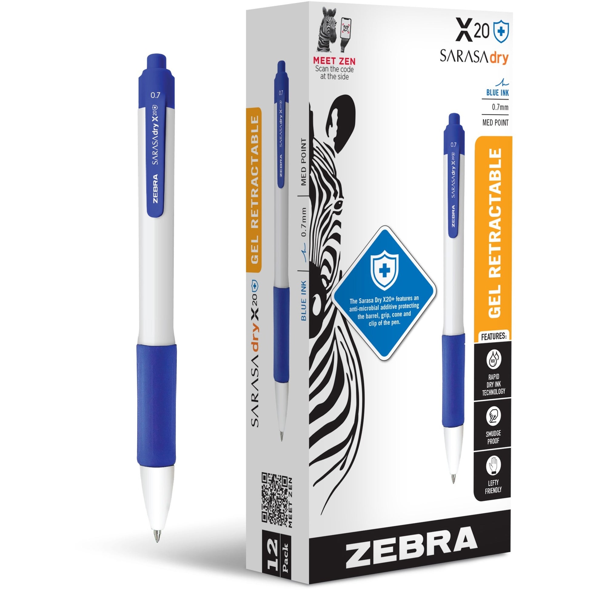 Zebra SARASA dry X20+ Gel Retractable RDI