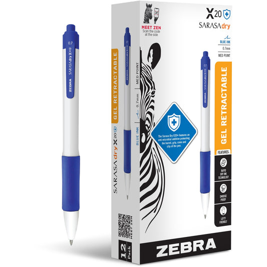 Zebra SARASA dry X20+ Gel Retractable RDI