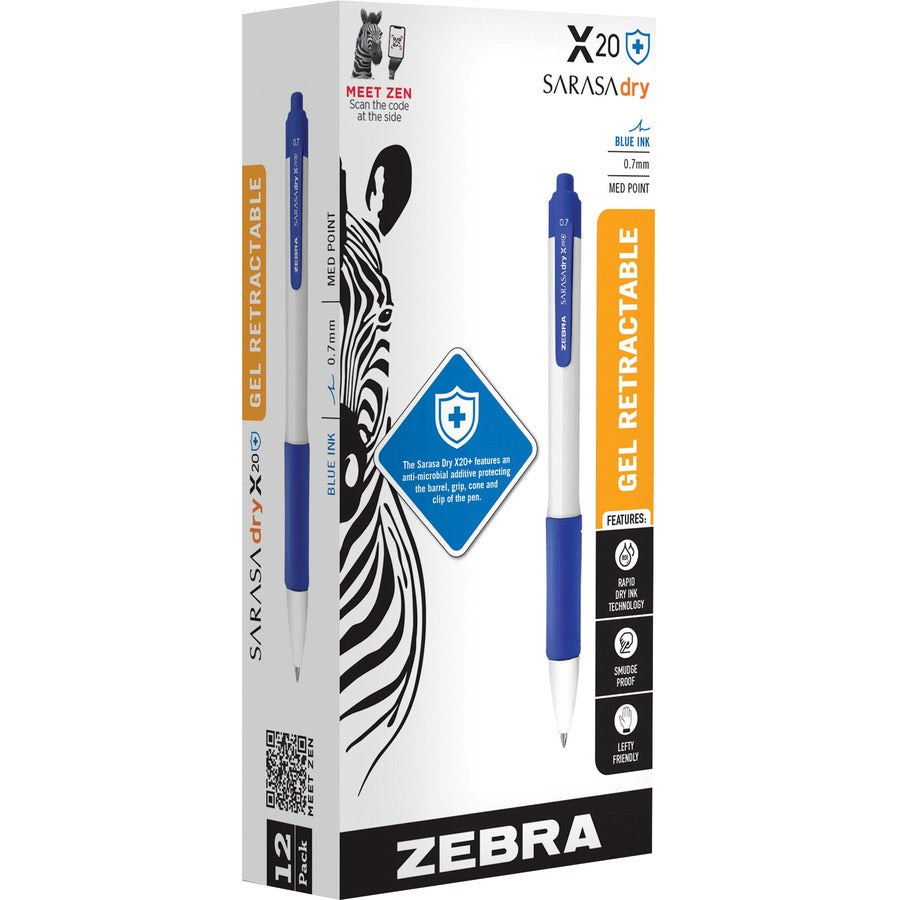 Zebra SARASA dry X20+ Gel Retractable RDI - 41620