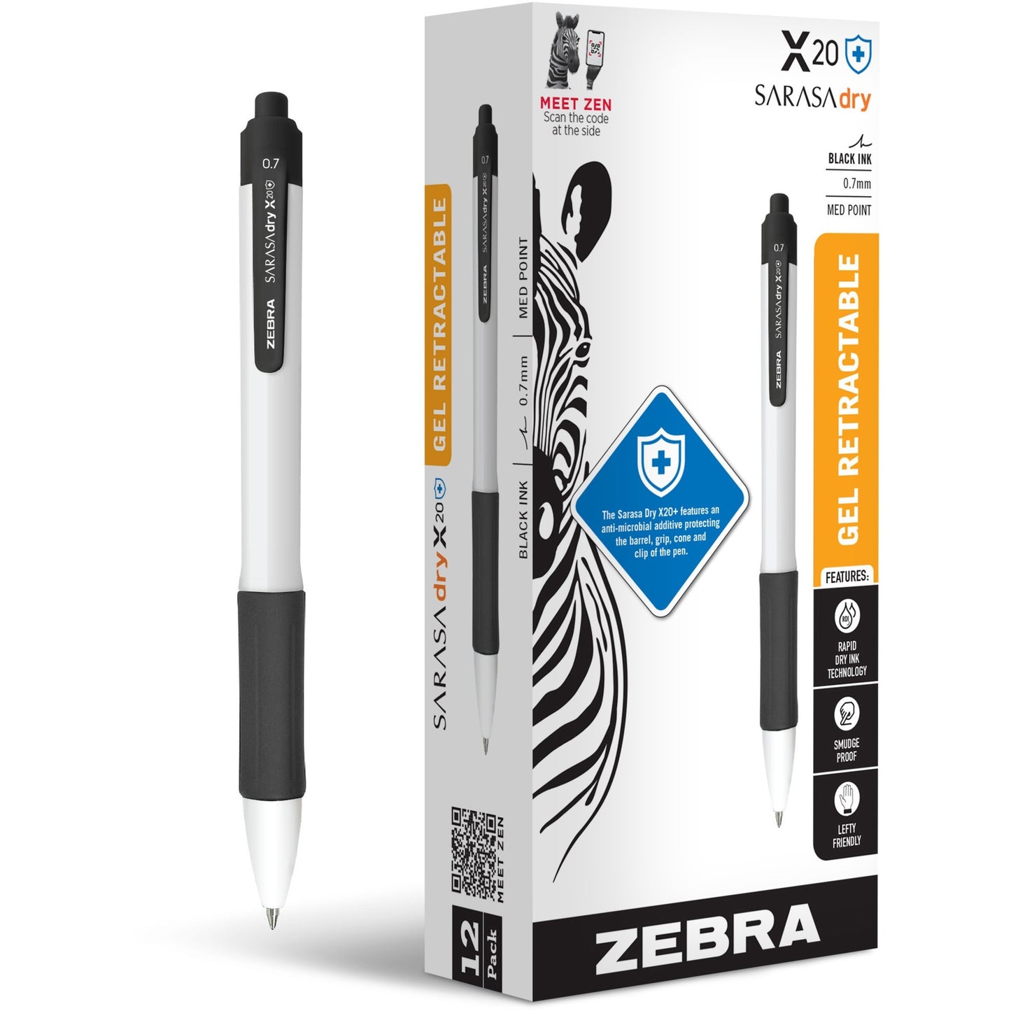 Zebra SARASA dry X20+ Gel Retractable RDI