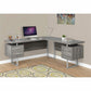 Monarch Specialties Computer Desk - 70"L / Dark Taupe Left OR Right Facing - I 7304