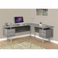 Monarch Specialties Computer Desk - 70"L / Dark Taupe Left OR Right Facing - I 7304