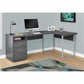 Monarch Specialties Computer Desk - 80"L / Grey Left Or Right Facing - I 7257