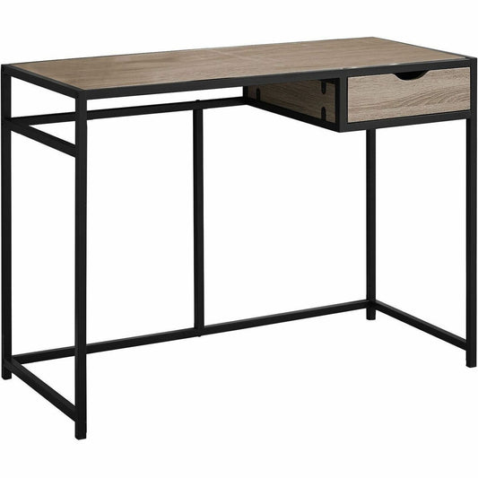 Monarch Specialties Computer Desk - 42"l / Dark Taupe / Black Metal