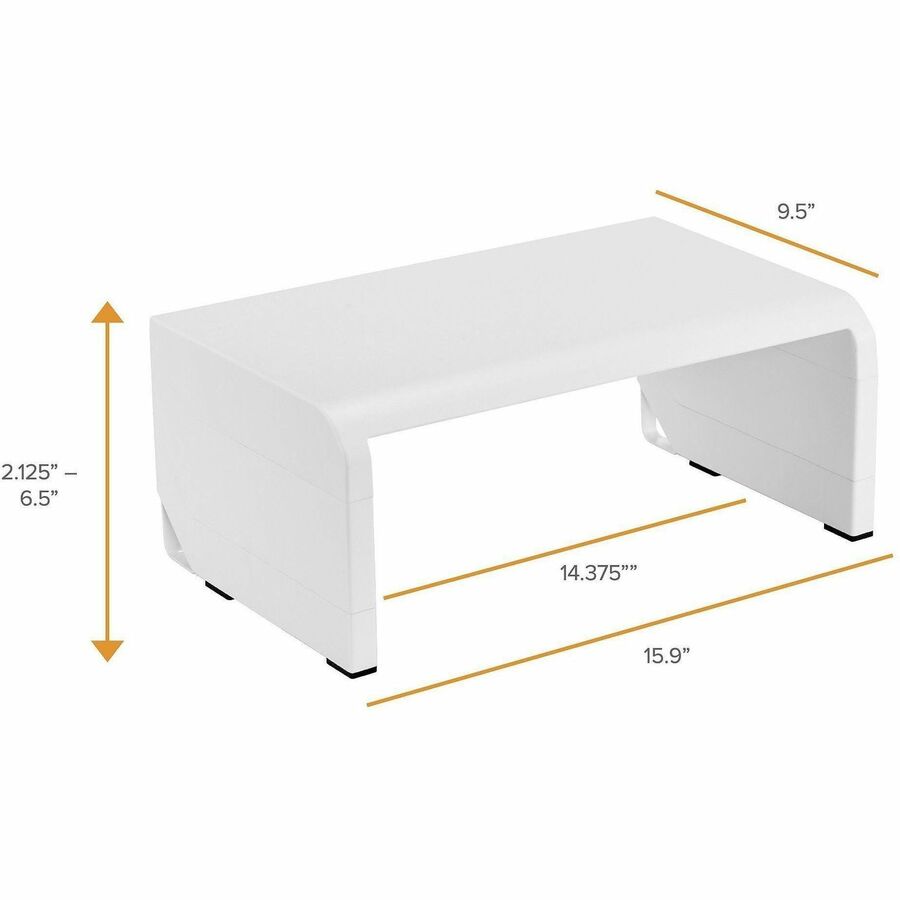 Bostitch Konnect Adjustable Monitor Stand Riser - KT-STAND-WHT