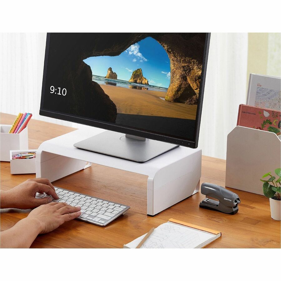 Bostitch Konnect Adjustable Monitor Stand Riser - KT-STAND-WHT