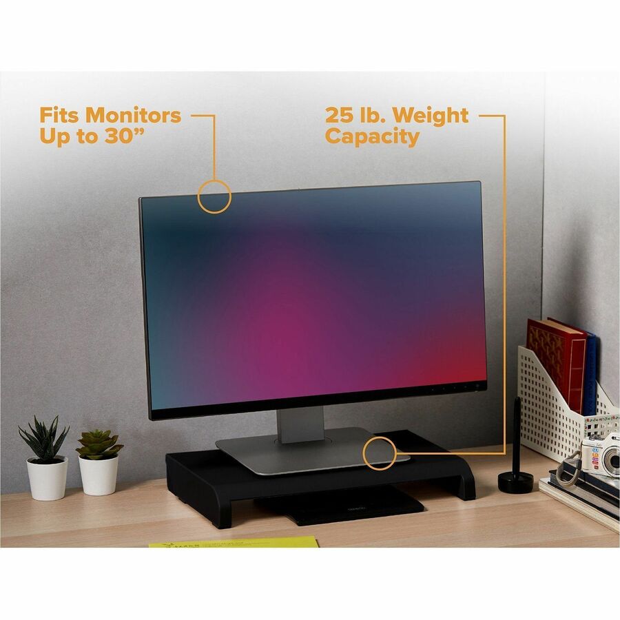 Bostitch Konnect Adjustable Monitor Stand Riser - KT-STAND-BLK