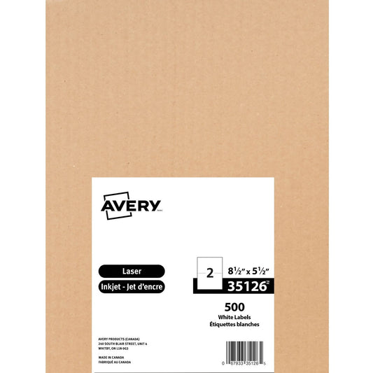 Avery&reg; White Rectangle Shipping Labels