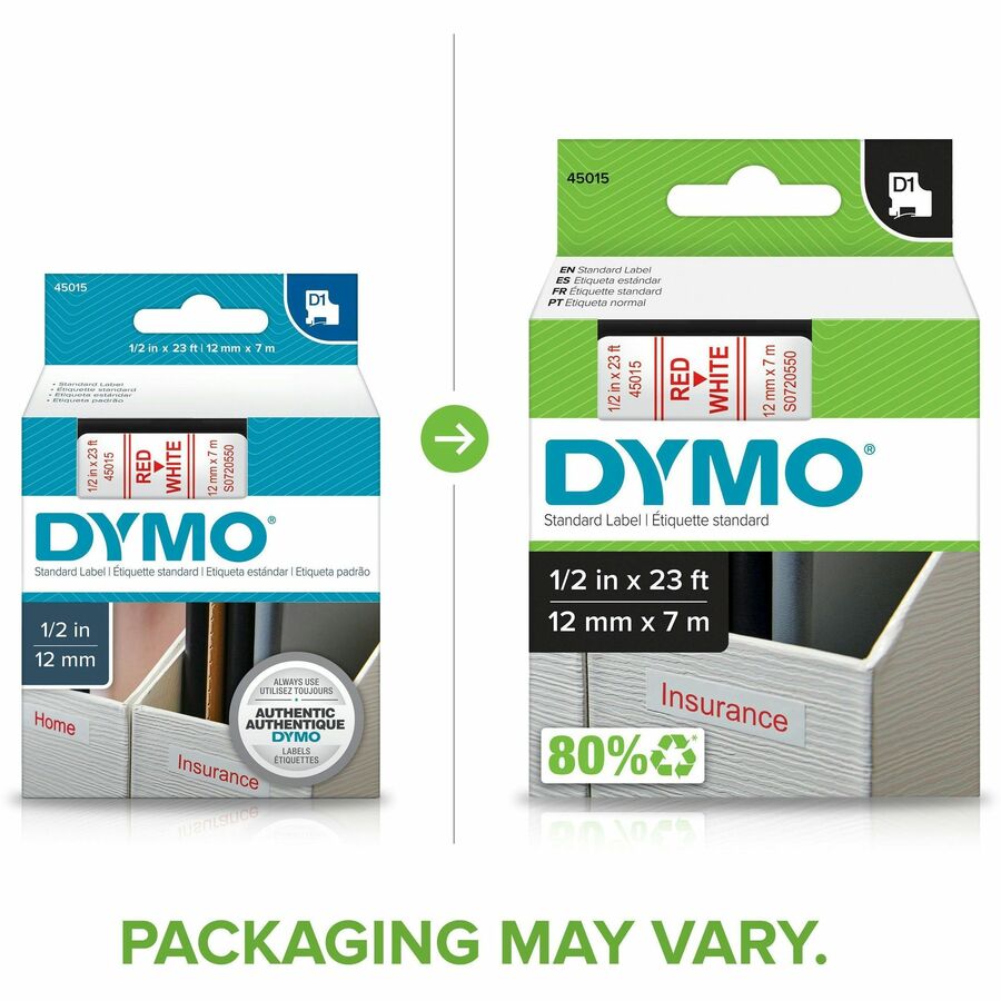 Dymo D1 45015 Thermal Label - S0720550