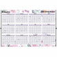 Blueline Passion Yearly Laminated Wall Calendar, 24" x 36" , English - C171920