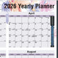 Blueline Passion Yearly Laminated Wall Calendar, 24" x 36" , English - C171920