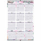 Blueline Passion Yearly Laminated Wall Calendar, 24" x 36" , English - C171920