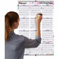 Blueline Passion Yearly Laminated Wall Calendar, 24" x 36" , English - C171920