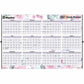 Blueline Passion Yearly Laminated Wall Calendar, 24" x 36" , English - C171920