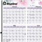 Blueline Passion Yearly Laminated Wall Calendar, 24" x 36" , English - C171920