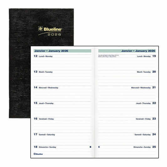 AGENDA 1W/P.BIL.6X3.5 BLACK