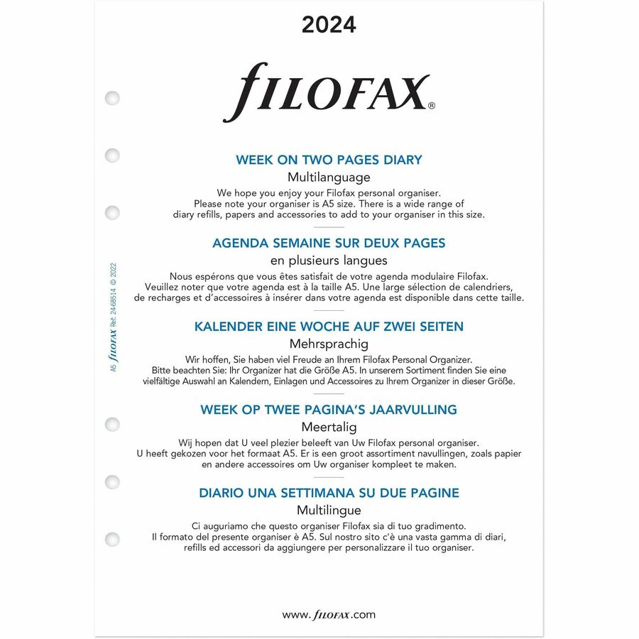 Filofax Appointment Book Refill - C68514