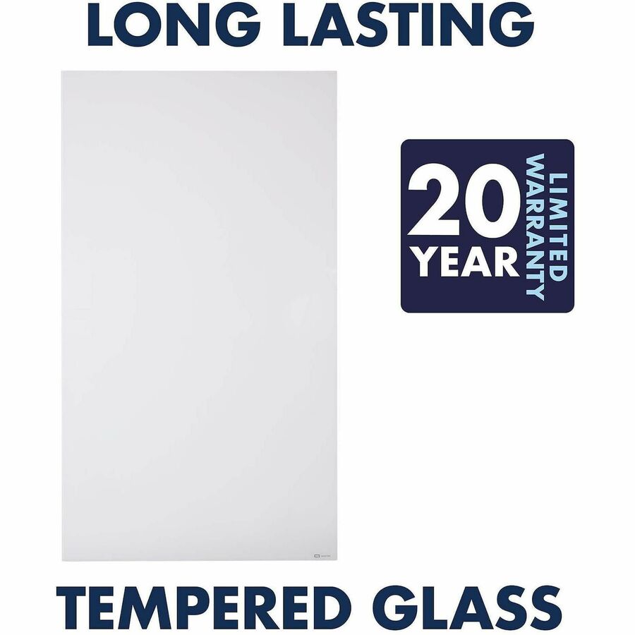 Quartet InvisaMount Vertical Glass Dry-Erase Board - 42x72 - Q014274IMW