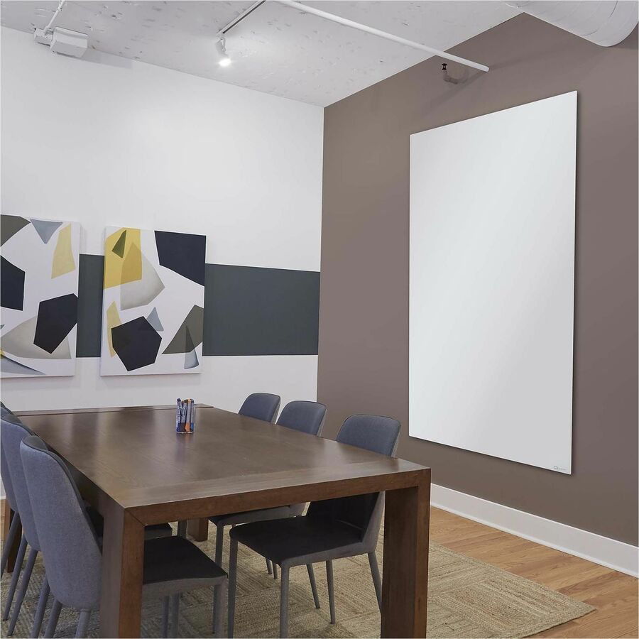 Quartet InvisaMount Vertical Glass Dry-Erase Board - 42x72 - Q014274IMW