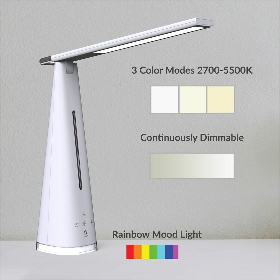 DAC&reg; MP-331 LED Desk Lamp with HEPA Air Purifier and Mood Light - 02358