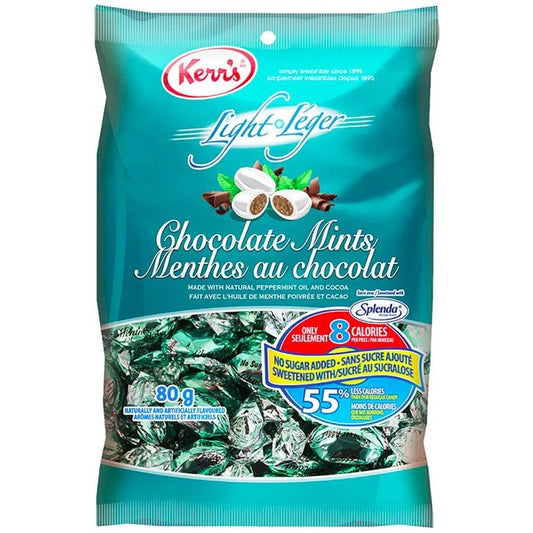 Kerr's Light Chocolate Mints 80g