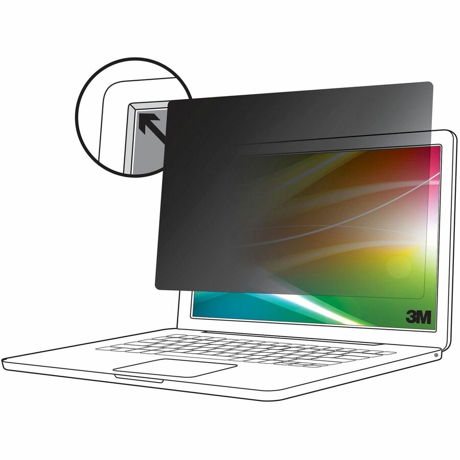 3M&trade; Bright Screen Privacy Filter for 12.5in Laptop, 16:9, BP125W9B - BP125W9B