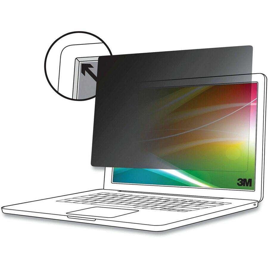 3M™ Bright Screen Privacy Filter for 15.6in Full Screen Laptop, 16:9, BP156W9E - BP156W9E