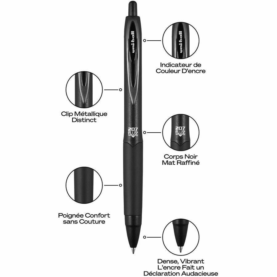 uniball&trade; 207 Plus+ Retractable Gel Pens - 70456