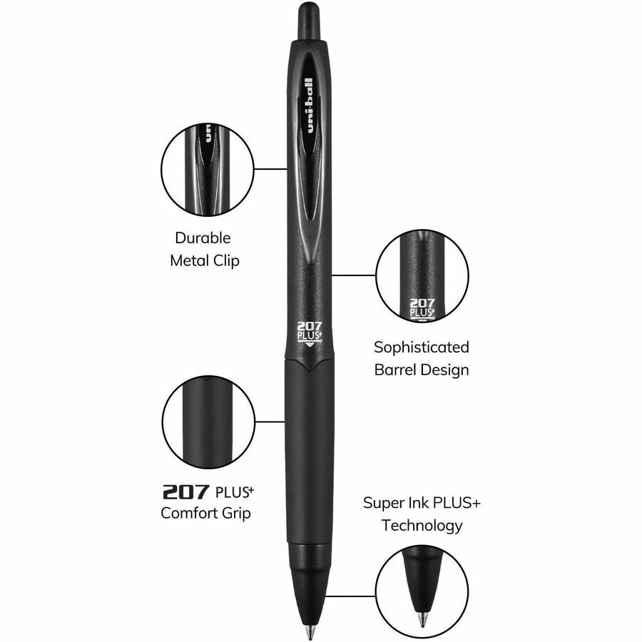 uniball&trade; 207 Plus+ Retractable Gel Pens - 70456