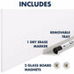 Quartet InvisaMount Vertical Glass Dry-Erase Board - 28x50 - Q012850IMW