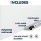 Quartet InvisaMount Vertical Glass Dry-Erase Board - 28x50 - Q012850IMW